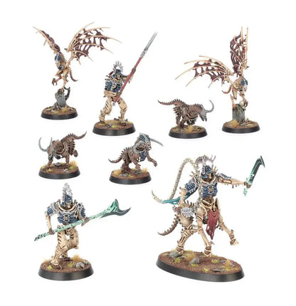 Collection of Ossiarch Bonereapers skeletal warriors from Warhammer Teratic Cohort