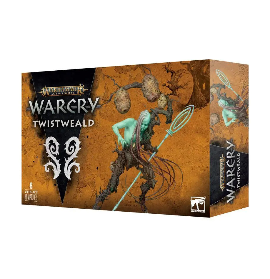 Warhammer Age of Sigmar Warcry Twistweald game box with ghostly Twistroot Revenant artwork