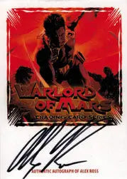 Warlord of Mars Movie poster with silhouetted figure by Alex Ross on Z Card product