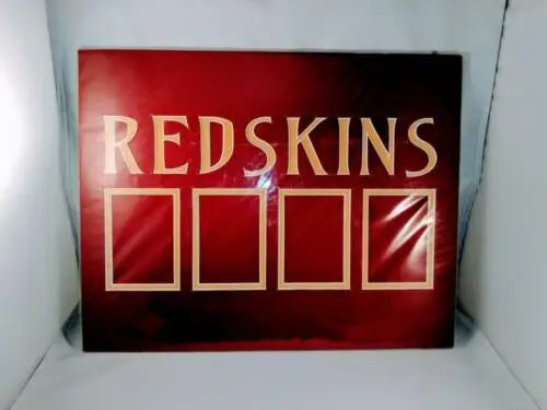 Washington Redskins 4 Trading Card Holder Wall Plaque with original gloss finish