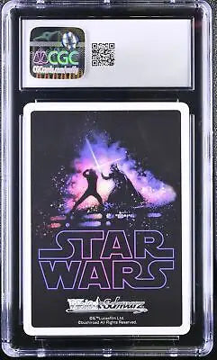 CGC-graded Weiss Schwarz Commander of Darkness Kylo Ren card showcasing top quality