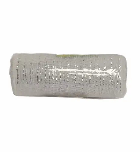 White mesh roll from Floral Garden 6-inch silver mesh decorative for crafts and decor