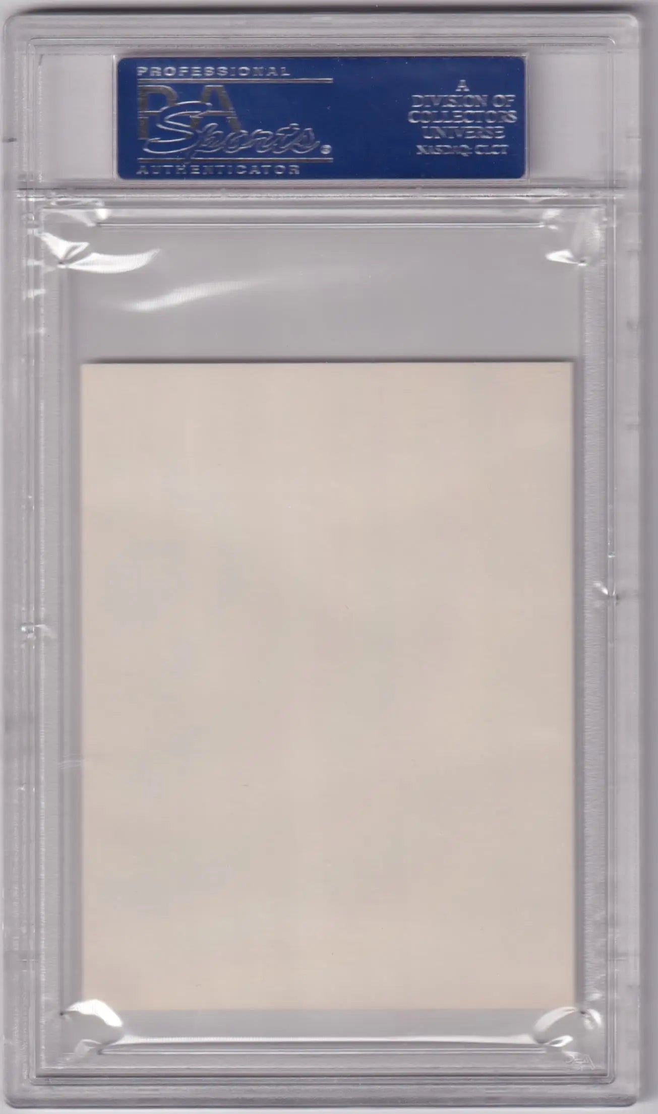 Clear plastic card holder for Willie Stargell 1966 East Hills Pirates PSA 8 NM-MT