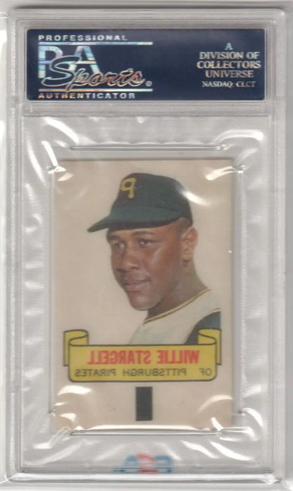 PSA-graded Willie Stargell 1966 Topps Rub-Offs baseball card for sale at Columbia Hobby