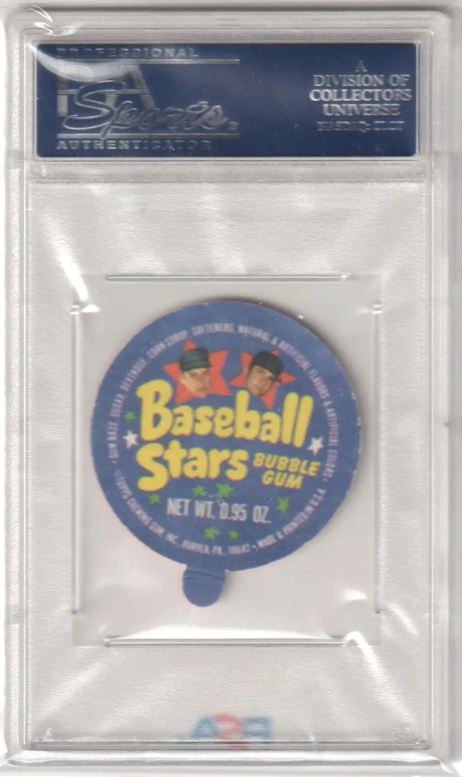 Vintage Blue Baseball Stars bubble gum wrapper in case for Willie Stargell 1973 Topps card