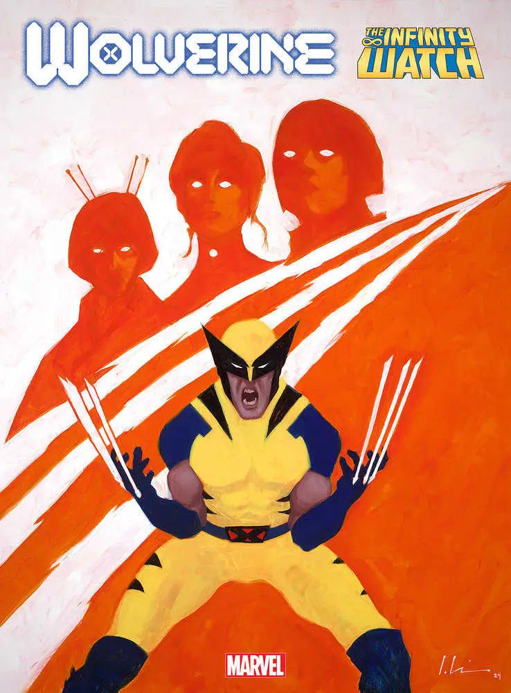 Wolverine in classic yellow and blue costume posed for Wolverine Annual Jeremy Wilson Variant