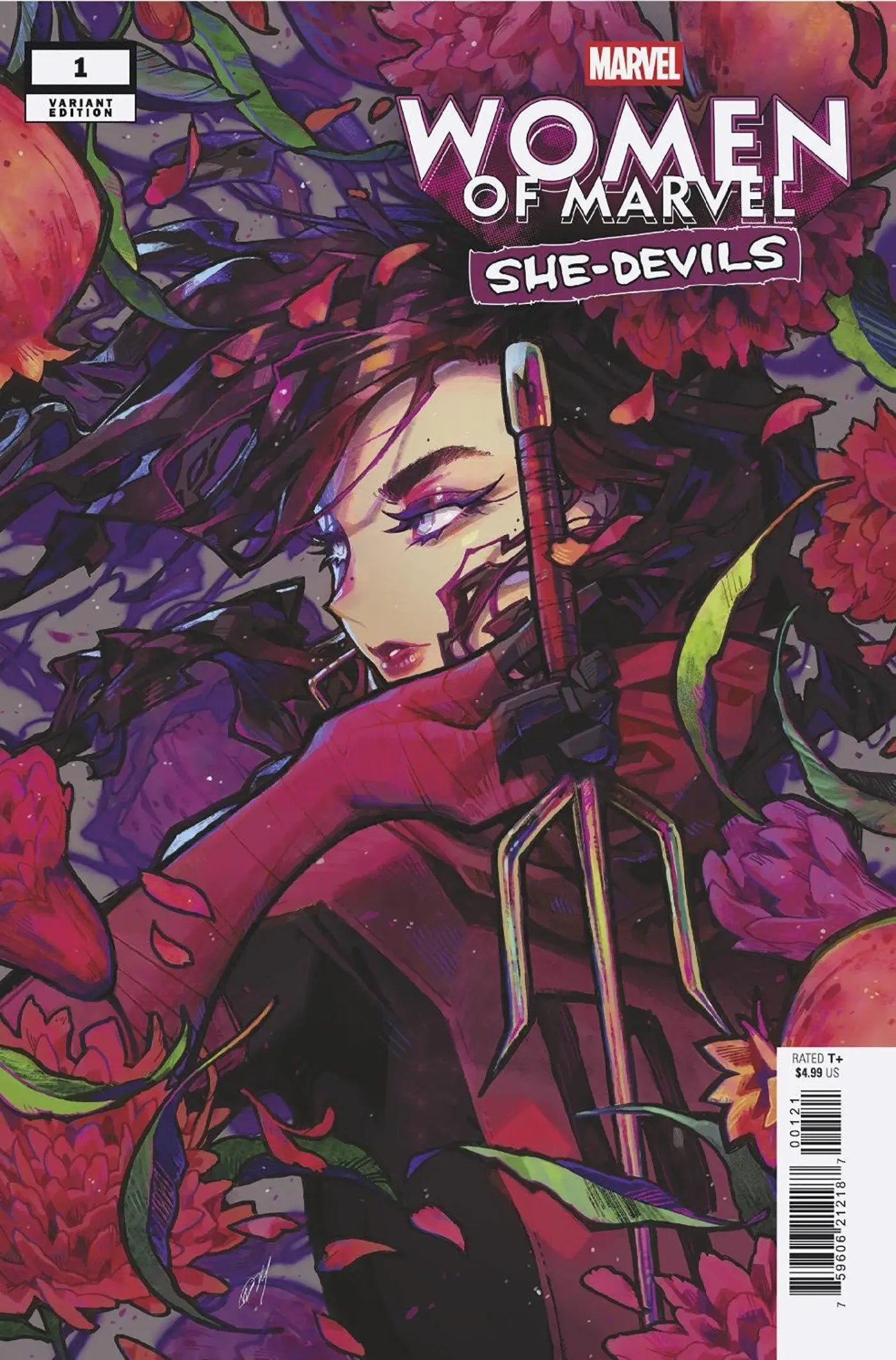 Comic book cover of Women of Marvel: She-Devils #1 Rose Besch Variant for collectors