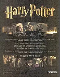 Movie poster for Harry Potter and the Order of the Phoenix on trading card sell sheet