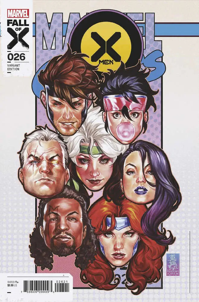 X-Men 26 Mark Brooks Corner Box Variant features iconic characters for trading cards fans