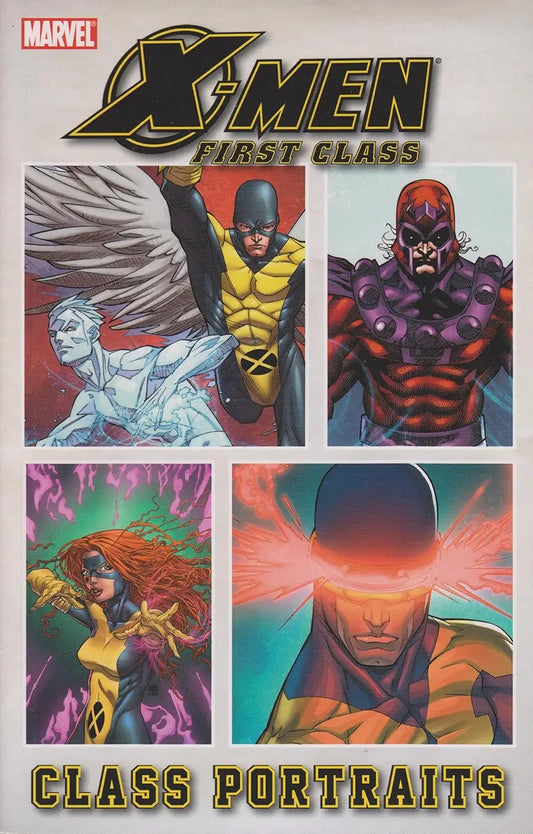 Comic book cover for X-Men: First Class - Class Portraits showcasing superhero panels