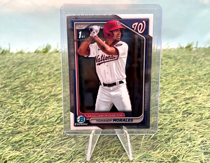 Yohandy Morales 2024 Bowman Chrome baseball card Washington Nationals #BCP-52