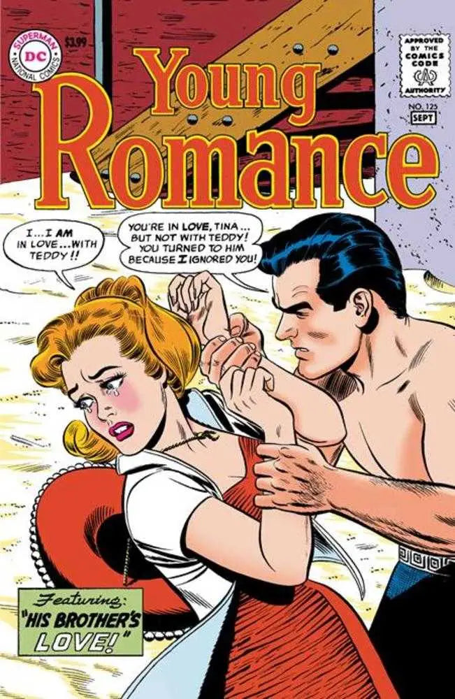 Vintage Young Romance #125 Facsimile Edition comic cover with dramatic emotional artwork