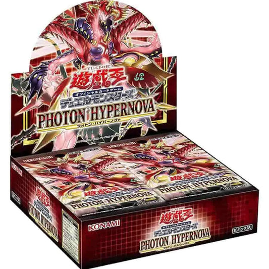 Booster box for Yu-Gi-Oh! featuring brand-new Galaxy cards from Photon Hypernova set