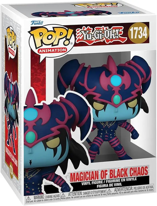 Funko Pop of Magician of Black Chaos from Yu-Gi-Oh, perfect for trading cards collectors