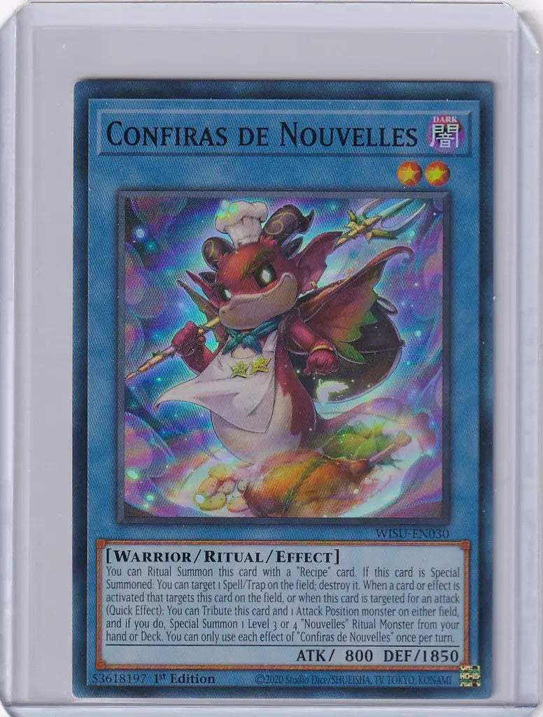 Yu-Gi-Oh! Wild Survivors card showing a magical fox-like creature with a staff