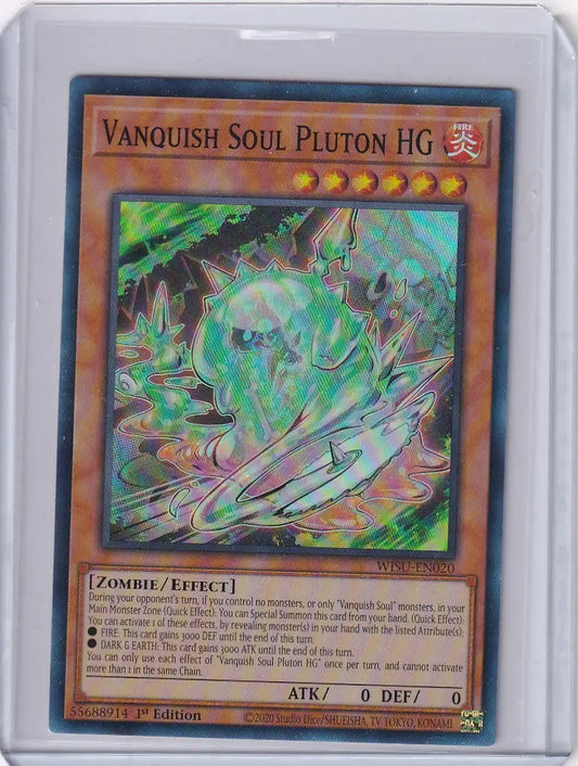 Yu-Gi-Oh Wild Survivors Vanquish Soul Pluton HG trading card featuring a powerful monster