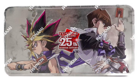 Yu-Gi-Oh 25th Anniversary metal card featuring anime characters as secret rares in Dueling Mirrors