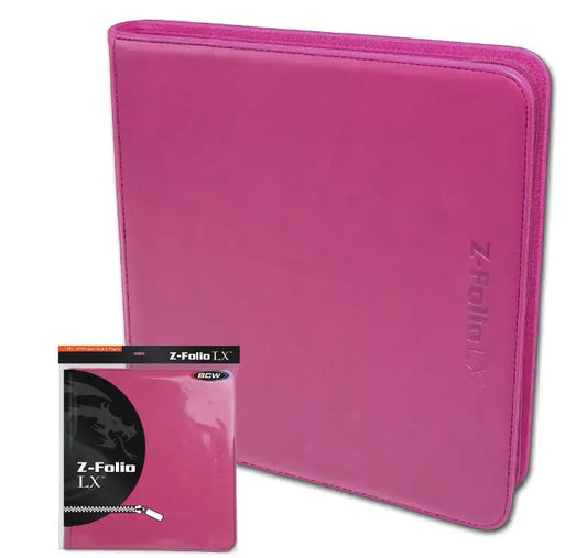 Pink Z-Folio 12-Pocket LX Album with archival safe polypropylene storage case and packaging