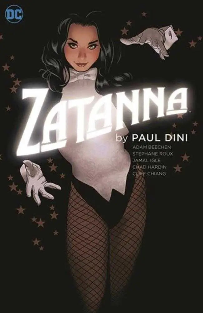 Comic book cover of Zatanna by Paul Dini with glowing text, ideal for trading cards fans