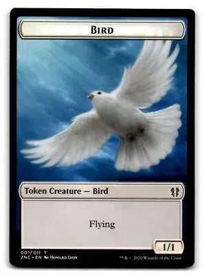 Magic: The Gathering Zendikar Rising Kor Ally Token card featuring a Bird token design