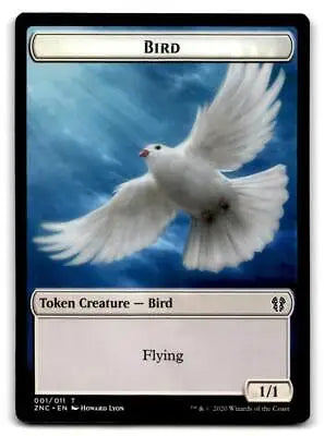 Kor Ally Token from Zendikar Rising featuring a Magic: The Gathering Bird token