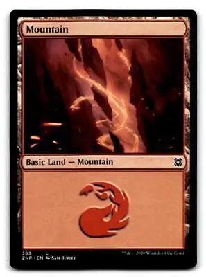 Mountain Magic card from Zendikar Rising #383 trading cards collection