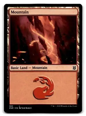 Zendikar Rising #383 Mountain card from the Magic: The Gathering trading cards collection