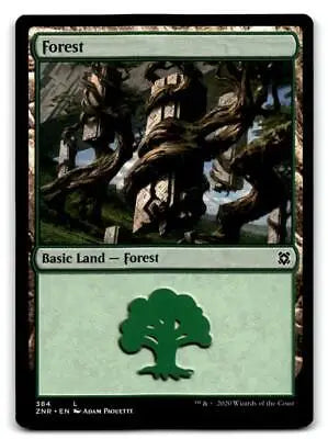 Zendikar Rising #384 Forest card from Magic: The Gathering trading cards collection