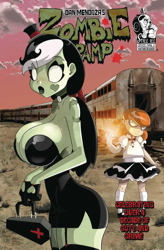 Cartoon-style Zombie Nurse character for Zombie Tramp Deluxe Edition TPB Volume 02 Cover A Mendoza