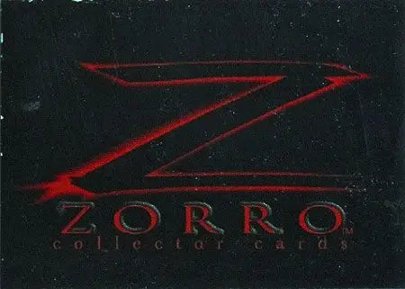 Red stylized Z logo with ZORRO text on dark background for Zorro Promo Card trading cards