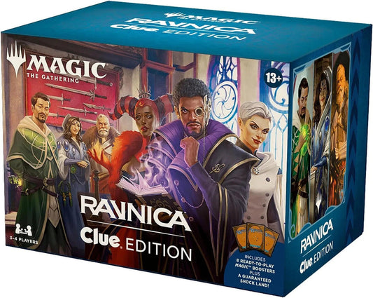 Magic: The Gathering Murders at Karlov Manor Clue Edition Box with character artwork