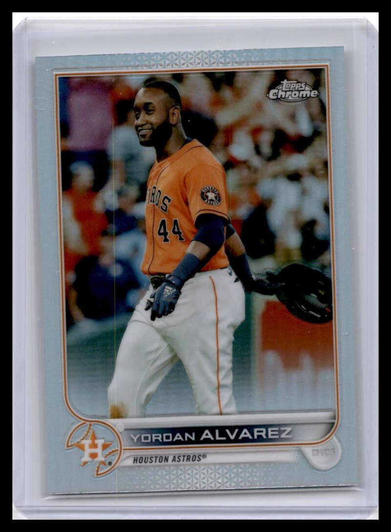 2022 Topps Chrome #180 Yordan Alvarez NM-MT Houston Astros Baseball Card - TradingCardsMarketplace.com