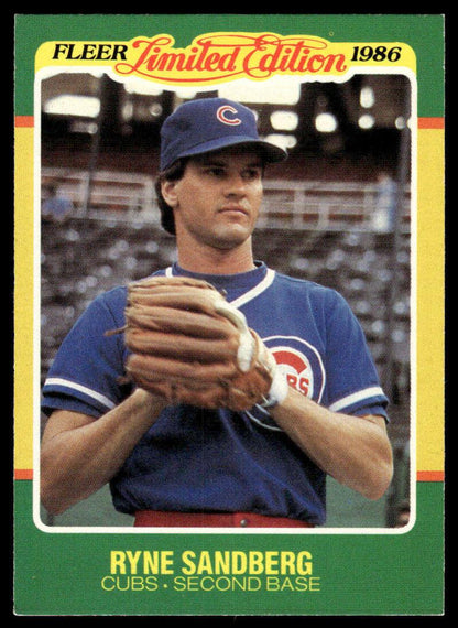 1986 Fleer Limited Edition #40 Ryne Sandberg EX Chicago Cubs Baseball Card - TradingCardsMarketplace.com