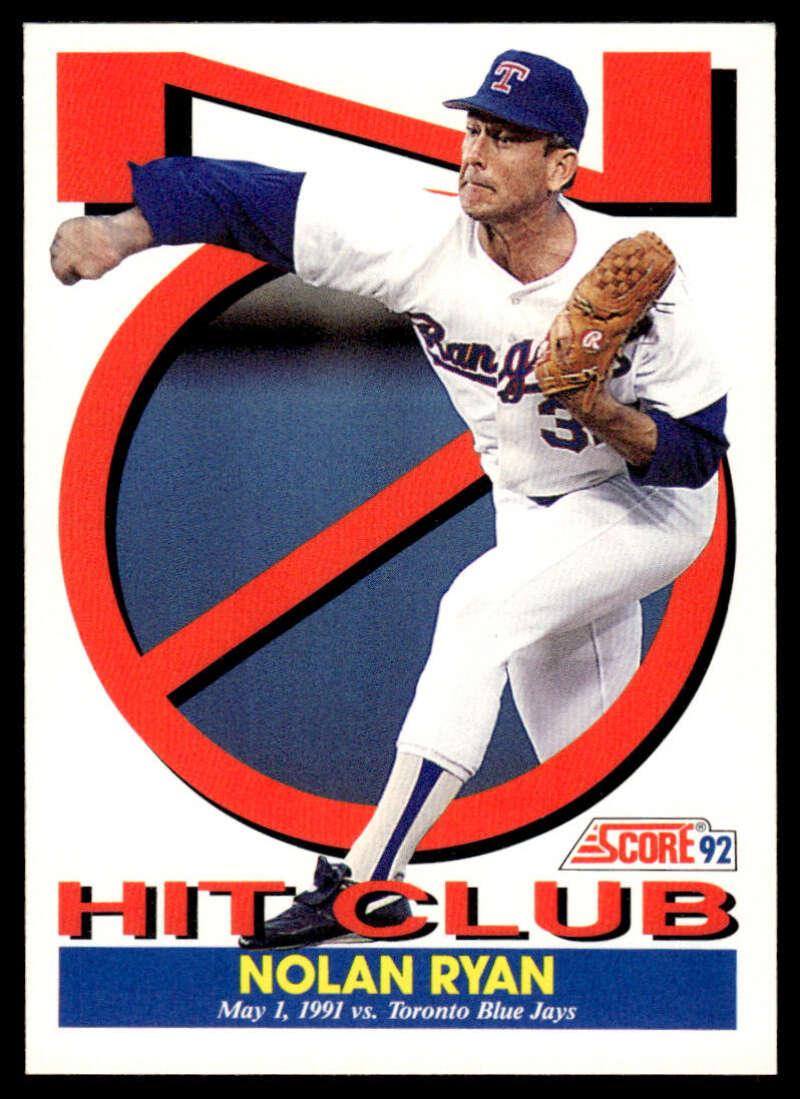 1992 Score #425 Nolan Ryan EX/NM Texas Rangers Baseball Card - TradingCardsMarketplace.com