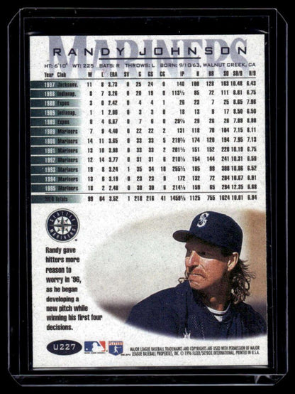 1996 Fleer Update #U227 Randy Johnson EX/NM Seattle Mariners Baseball Card - TradingCardsMarketplace.com