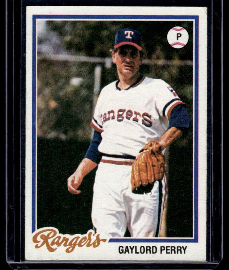 1978 Topps #686 Gaylord Perry Texas Rangers EX Excellent - TradingCardsMarketplace.com