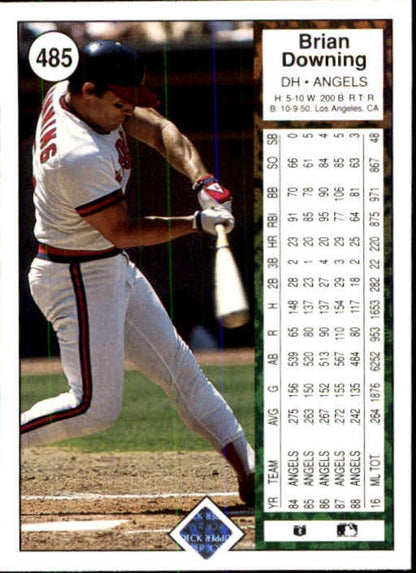 1989 Upper Deck #485 Brian Downing NM-MT California Angels Baseball Card - TradingCardsMarketplace.com
