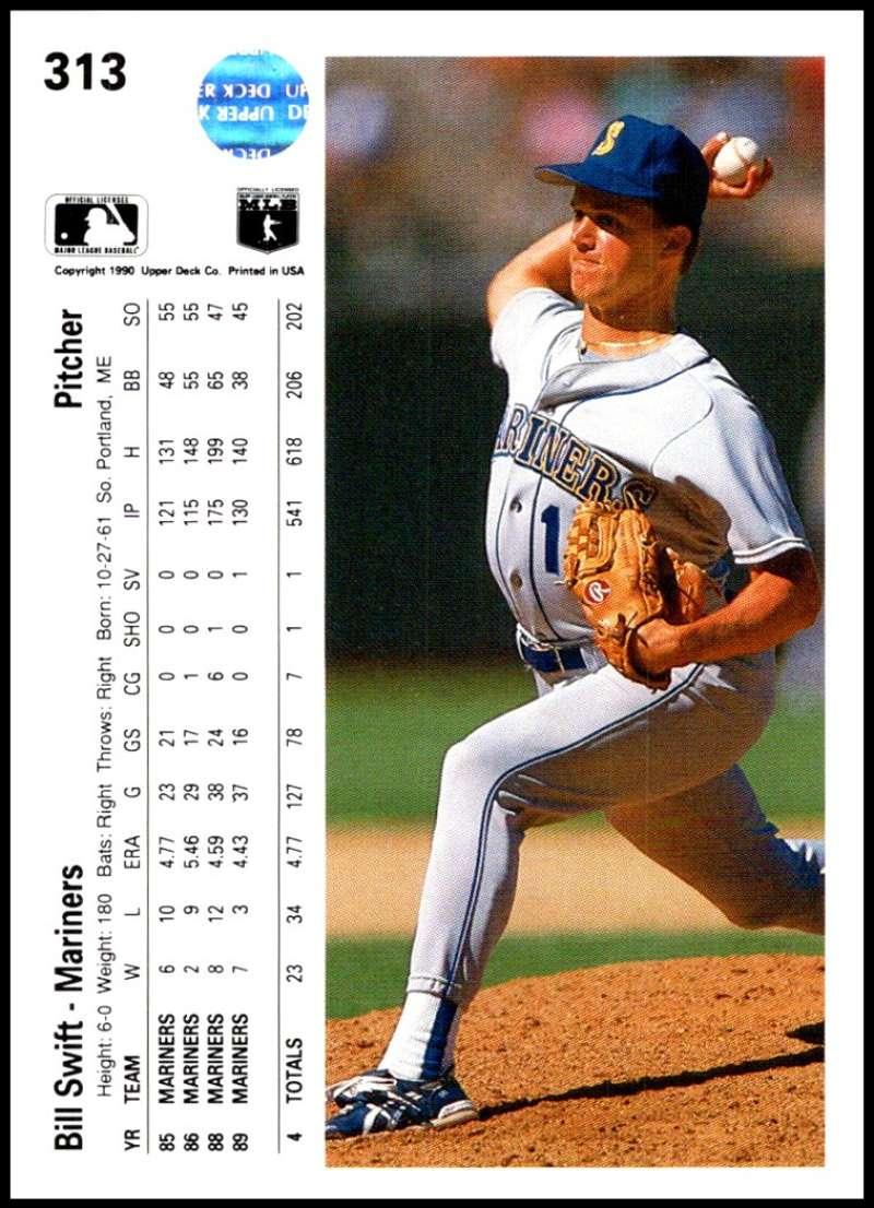 1990 Upper Deck #313 Bill Swift NM-MT Seattle Mariners Baseball Card - TradingCardsMarketplace.com
