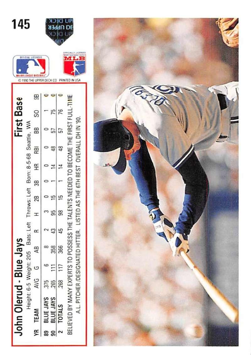 1991 Upper Deck #145 John Olerud NM-MT Toronto Blue Jays Baseball Card - TradingCardsMarketplace.com