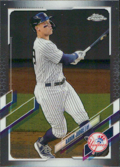 2021 Topps Chrome #99 Aaron Judge NM-MT New York Yankees Baseball Card - TradingCardsMarketplace.com