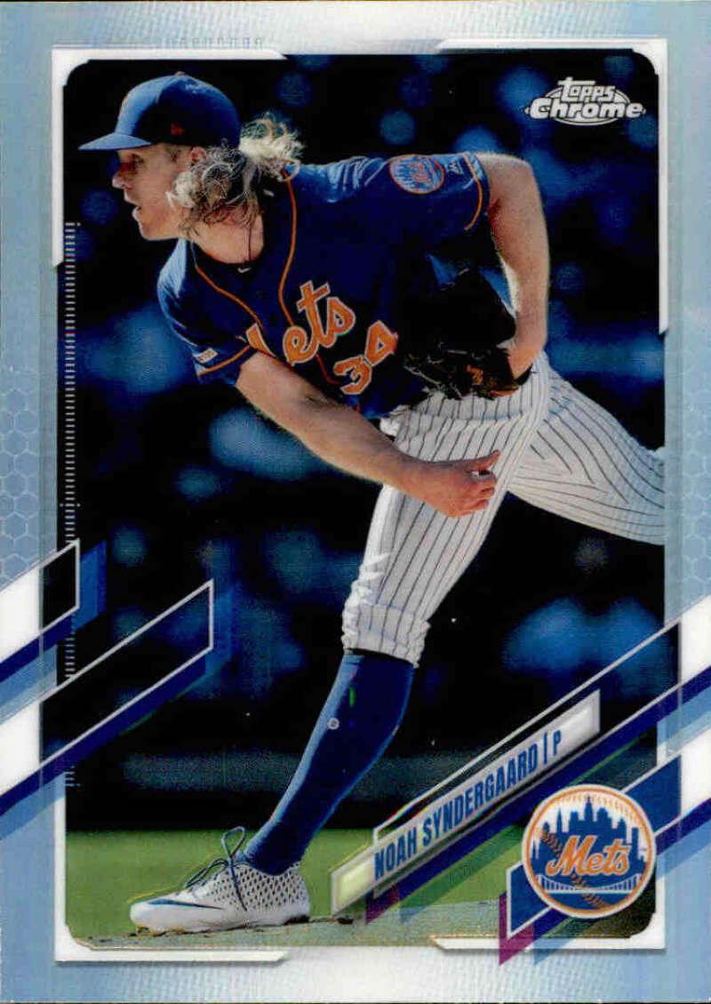 2021 Topps Chrome Refractor #35 Noah Syndergaard NM/MT New York Mets Baseball Card - TradingCardsMarketplace.com