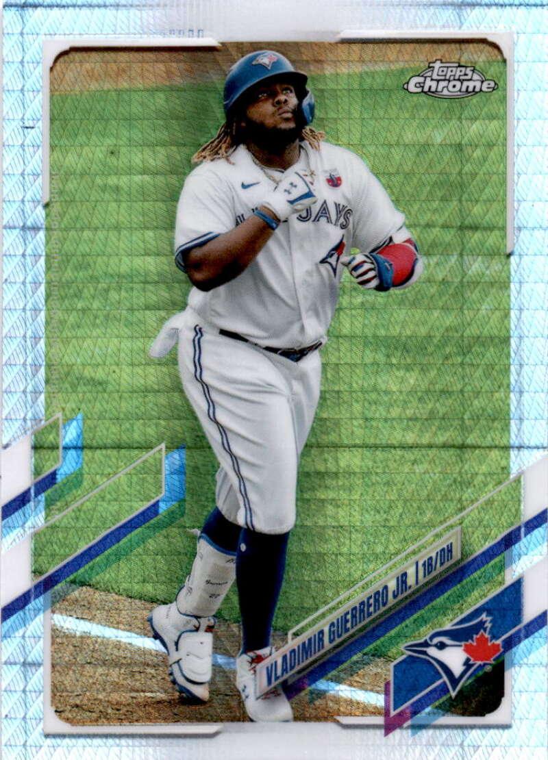 2021 Topps Chrome Refractor Prism #167 Vladimir Guerrero Jr. NM/MT Toronto Blue Jays Baseball Card - TradingCardsMarketplace.com