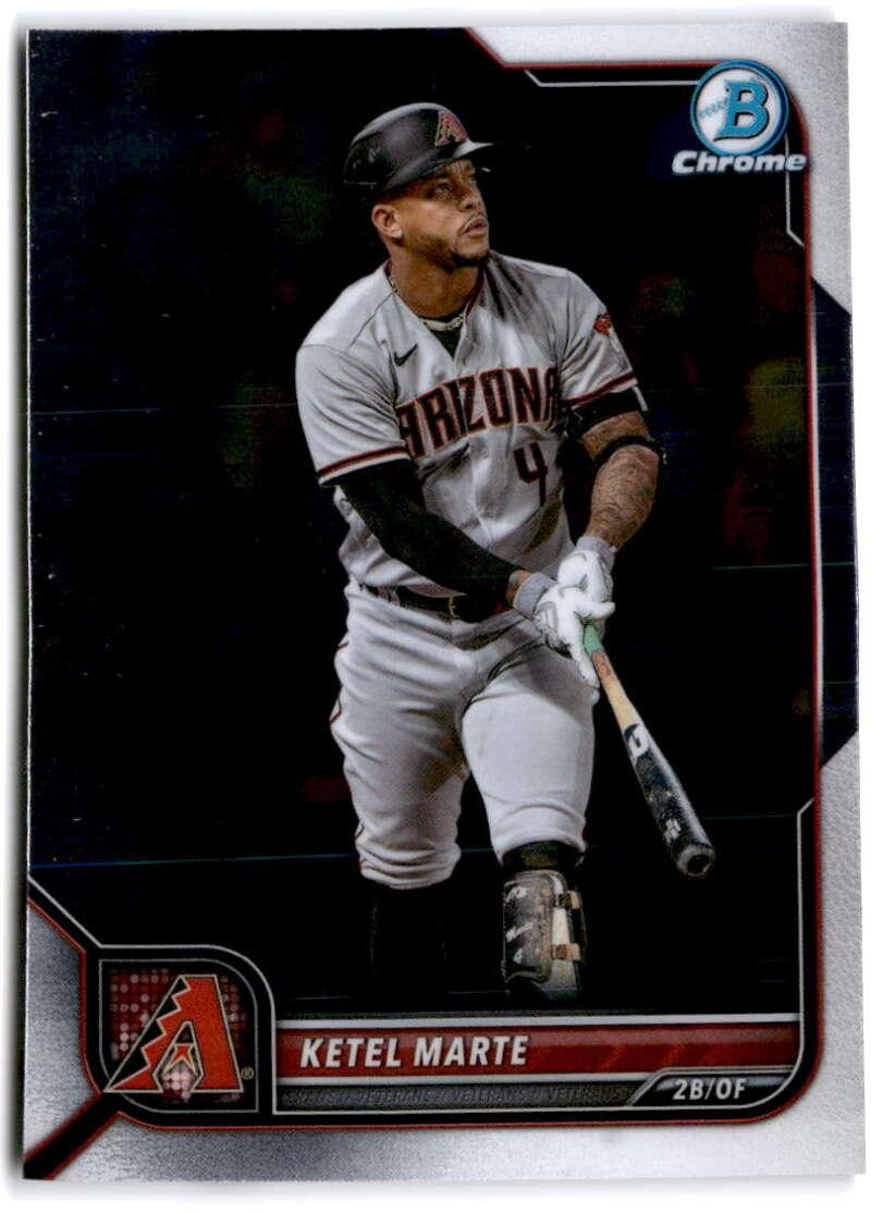 2022 Bowman Chrome #15 Ketel Marte NM-MT Arizona Diamondbacks Baseball Card - TradingCardsMarketplace.com