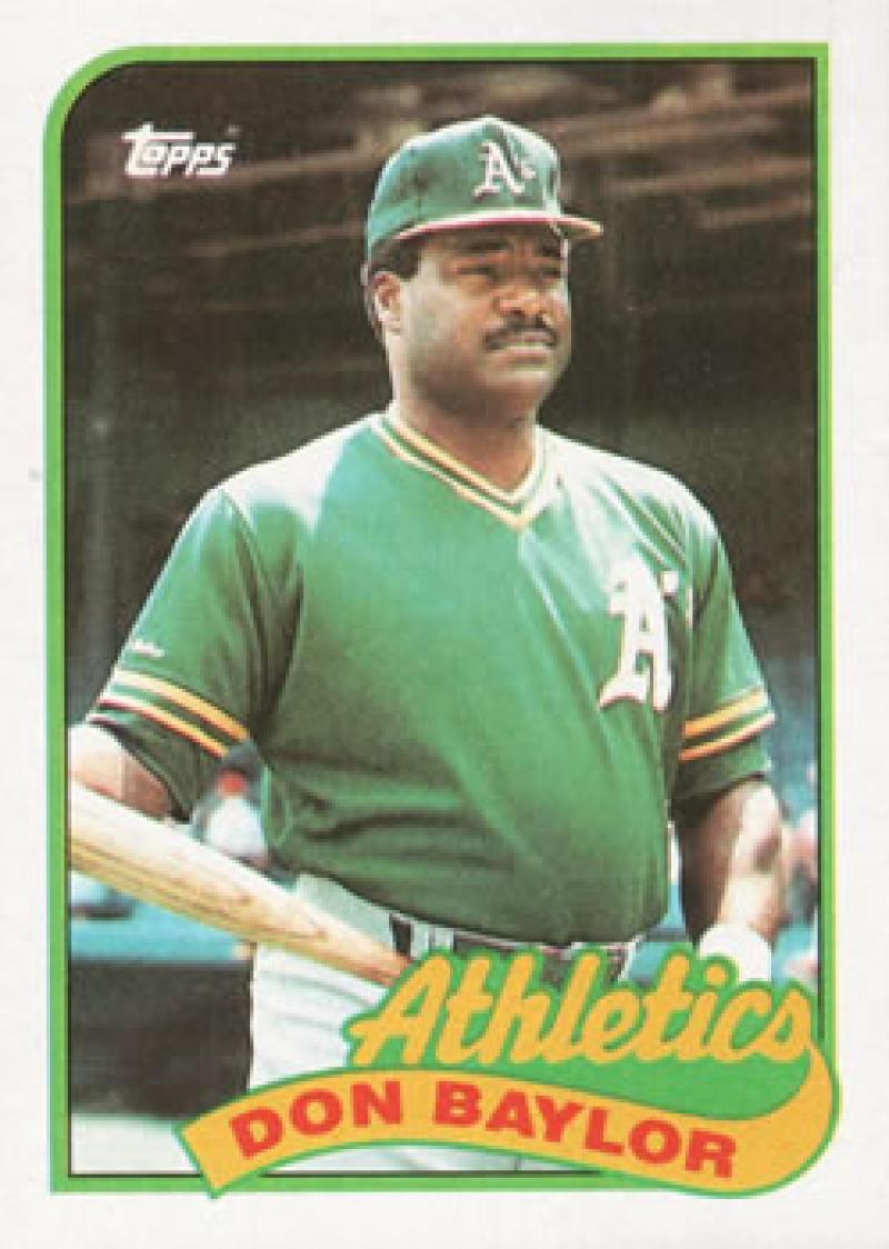 1989 Topps #673 Don Baylor NM-MT Oakland Athletics Baseball Card - TradingCardsMarketplace.com