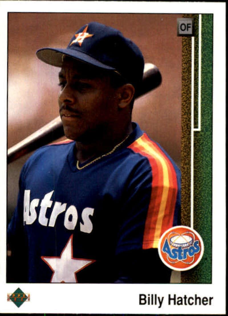 1989 Upper Deck #344 Billy Hatcher NM-MT Houston Astros Baseball Card - TradingCardsMarketplace.com
