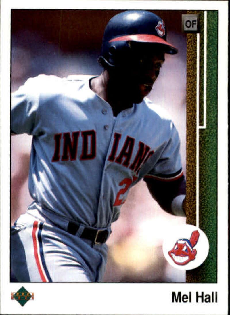 1989 Upper Deck #538 Mel Hall NM-MT Cleveland Indians Baseball Card - TradingCardsMarketplace.com