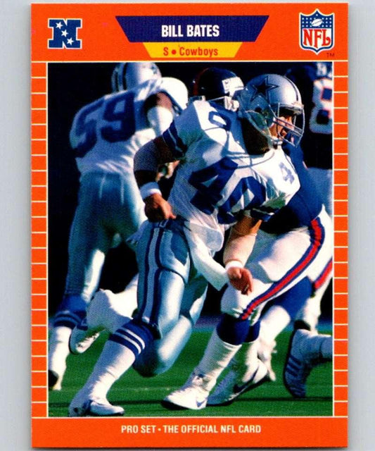 1989 Pro Set #87 Bill Bates NM-MT Dallas Cowboys Football Card - TradingCardsMarketplace.com