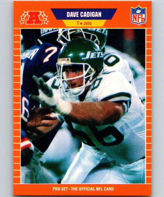 1989 Pro Set #294 Dave Cadigan NM-MT New York Jets Football Card - TradingCardsMarketplace.com