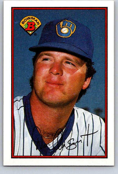 1989 Bowman #130 Don August NM-MT Milwaukee Brewers Baseball Card - TradingCardsMarketplace.com