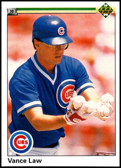 1990 Upper Deck #380 Vance Law NM-MT Chicago Cubs Baseball Card - TradingCardsMarketplace.com